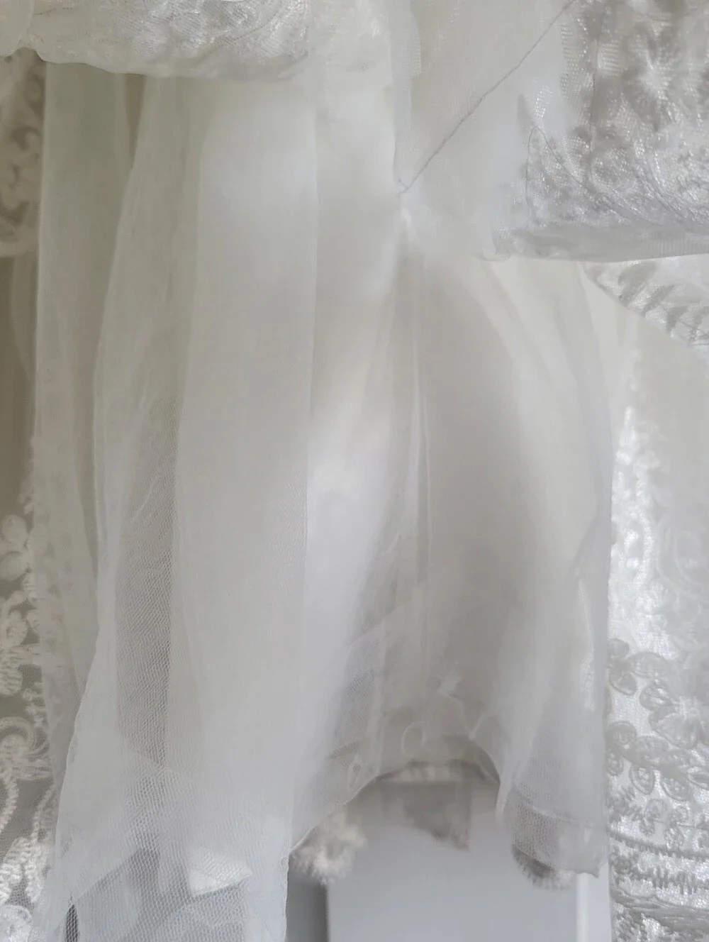 Ivory White Lace Dress Girls Size 5 First Communion Flower Girl - Picture 15 of 16